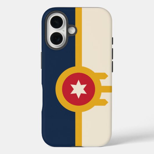 Flagge von Tulsa, Oklahoma Case-Mate iPhone Hülle (Rückseite)