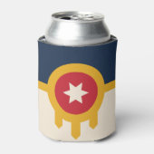 Flagge von Tulsa, Oklahoma Dosenkühler (Kanne Vorderseite)