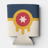 Flagge von Tulsa, Oklahoma Dosenkühler (Rückseite)