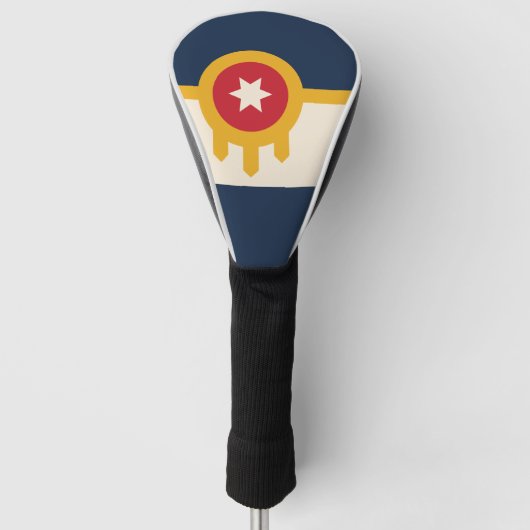 Flagge von Tulsa, Oklahoma Golf Headcover (Vorderseite)
