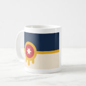 Flagge von Tulsa, Oklahoma Kaffeetasse (Vorderseite Links)