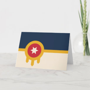 Flagge von Tulsa (Oklahoma) Karte