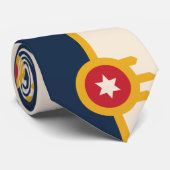 Flagge von Tulsa (Oklahoma) Krawatte (Gerollt)