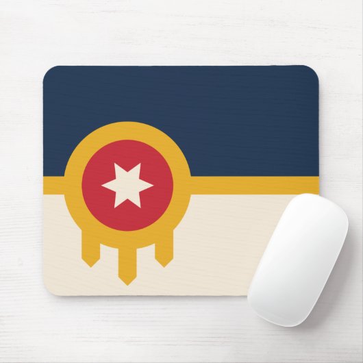 Flagge von Tulsa, Oklahoma Mousepad (Mit Mouse)