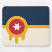 Flagge von Tulsa, Oklahoma Mousepad (Vorne)