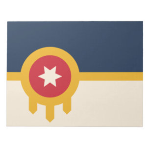 Flagge von Tulsa (Oklahoma) Notizblock