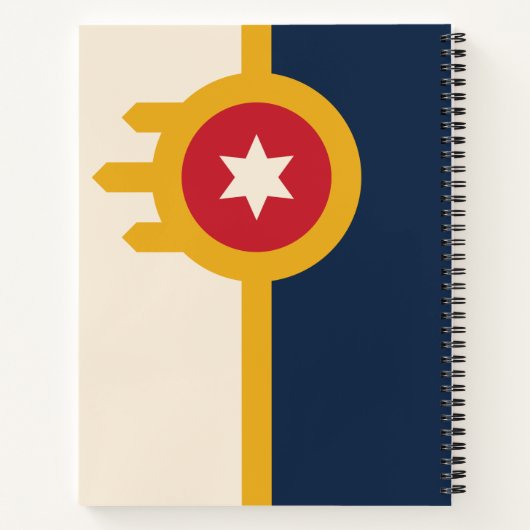 Flagge von Tulsa (Oklahoma) Notizblock (Rückseite)
