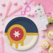 Flagge von Tulsa, Oklahoma Pappteller (Party)