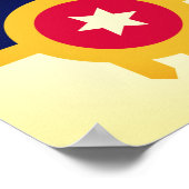 Flagge von Tulsa, Oklahoma Poster (Ecke)