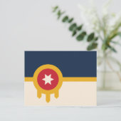 Flagge von Tulsa (Oklahoma) Postkarte (Stehend Vorderseite)