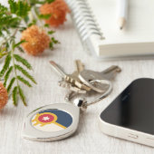 Flagge von Tulsa, Oklahoma Schlüsselanhänger (Seite)