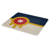 Flagge von Tulsa (Oklahoma) Schneidebrett (Ecke)