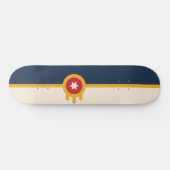 Flagge von Tulsa (Oklahoma) Skateboard (Horizontal)