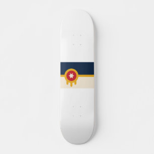 Flagge von Tulsa, Oklahoma Skateboard