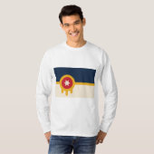 Flagge von Tulsa (Oklahoma) T-Shirt (Vorne ganz)