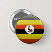 Flagge von Uganda Button (Vorne & Hinten)