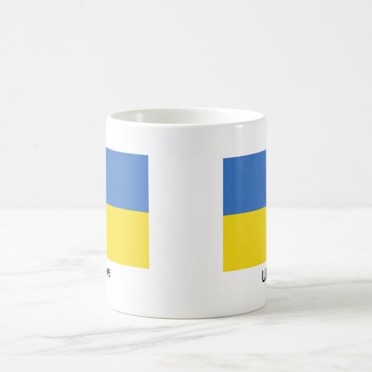 Flagge von Ukraine Kaffeetasse (Mittel)