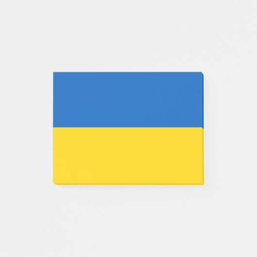 Flagge von Ukraine Posten-it® Anmerkungen Post-it Klebezettel (Vorderseite)
