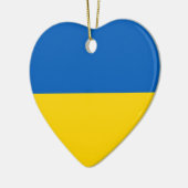 Flagge von Ukraine - ukrainische Flagge - Keramik Ornament (Links)