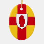 Flagge von Ulster Keramik Ornament (Vorne)