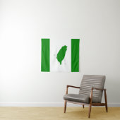 Flagge von unabhängigem Taiwan - 臺灣獨立運動 - 台灣獨立運動 Wandteppich (Beispiel (Horizontal))