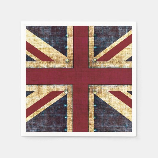 Flagge von Union Jack United Kingdom Serviette (Vorderseite)