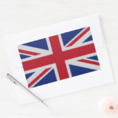 Flagge von Union Jack Woven Rechteckiger Aufkleber (Umschlag)