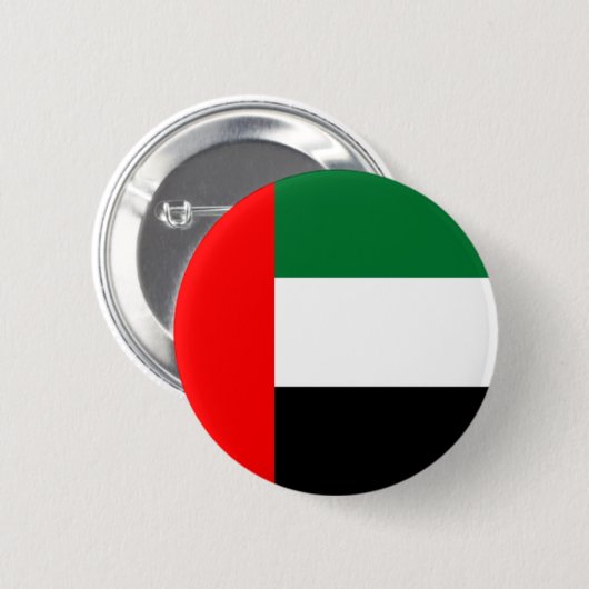 Flagge von United Arab Emirates auf Button (Vorne & Hinten)