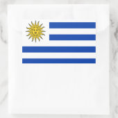 Flagge von Uruguay Rechteckiger Aufkleber (Tasche)
