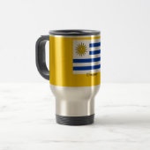 Flagge von Uruguay Reisebecher (Vorderseite Links)