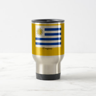 Flagge von Uruguay Reisebecher