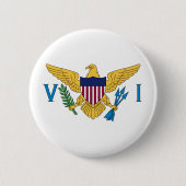 Flagge von US Virgin Islands (USA) auf Button (Vorderseite)