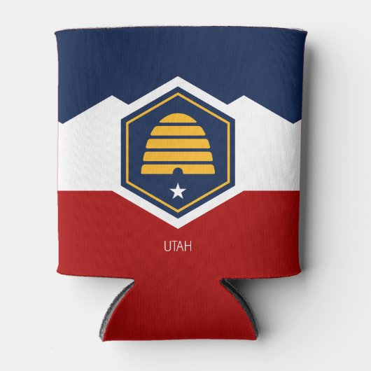 Flagge von Utah (Beehive Flag) Dosenkühler (Vorderseite)