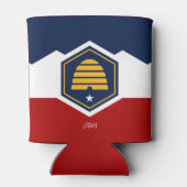 Flagge von Utah (Beehive Flag) Dosenkühler (Rückseite)