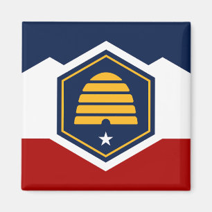Flagge von Utah (Beehive Flag) Magnet