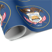 Flagge von Utah Geschenkpapier (Rolleneckpunkt)