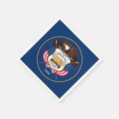 Flagge von Utah Serviette (Ecke)