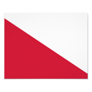 Flagge von Utrecht (Stadt) Fotodruck