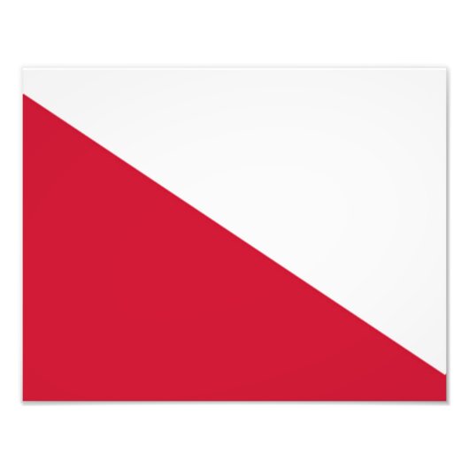 Flagge von Utrecht (Stadt) Fotodruck (Vorne)
