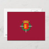 Flagge von Valladolid Postkarte (Vorne/Hinten)