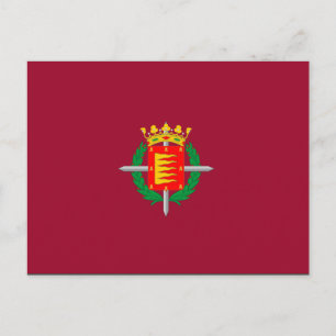 Flagge von Valladolid Postkarte