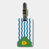 Flagge von Vancouver, British Columbia Gepäckanhänger (Vorderseite vertikal)