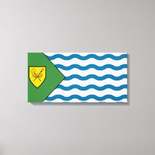 Flagge von Vancouver (British Columbia, Kanada) Leinwanddruck