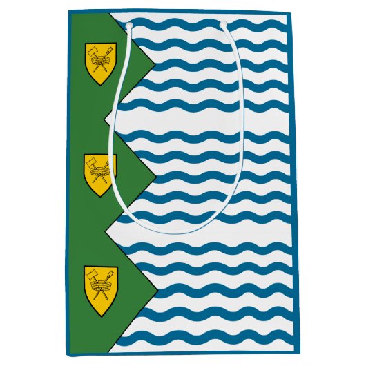 Flagge von Vancouver, British Columbia Mittlere Geschenktüte (Vorderseite)