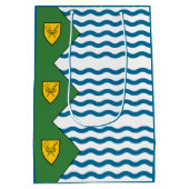 Flagge von Vancouver, British Columbia Mittlere Geschenktüte (Rückseite)