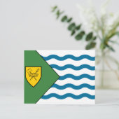 Flagge von Vancouver, British Columbia Postkarte (Stehend Vorderseite)