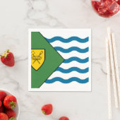 Flagge von Vancouver, British Columbia Serviette (Beispiel)