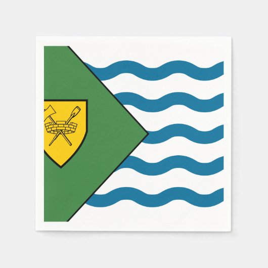 Flagge von Vancouver, British Columbia Serviette (Vorderseite)