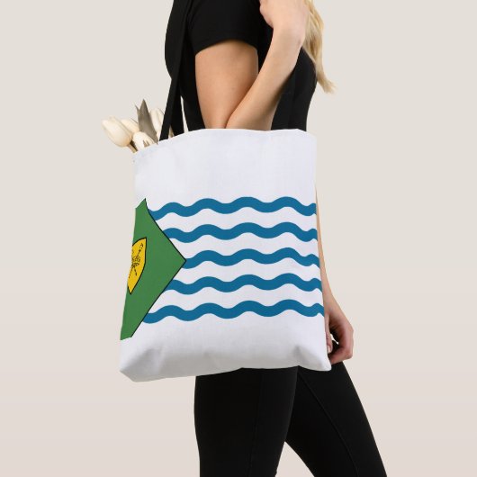 Flagge von Vancouver, British Columbia Tote Bag Tasche (Von Nahem)