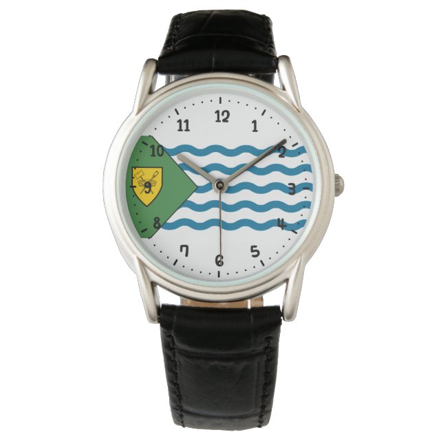 Flagge von Vancouver, British Columbia Watch Armbanduhr (Vorderseite)